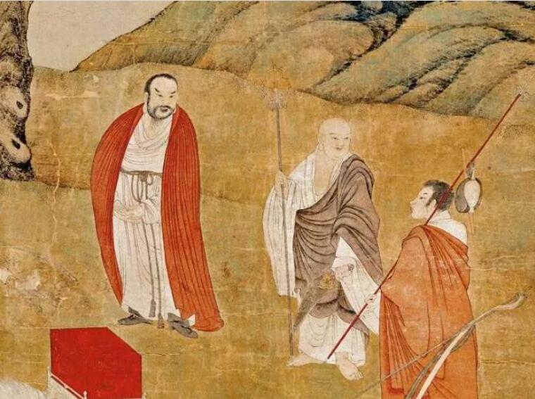 鹿苑寺 - 两个和尚