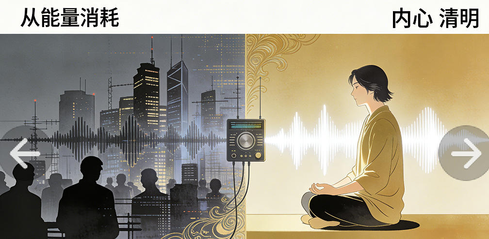 都市修行：如何将嘈杂调频为白噪音—— 从能量消耗到内心清明的“调音术”