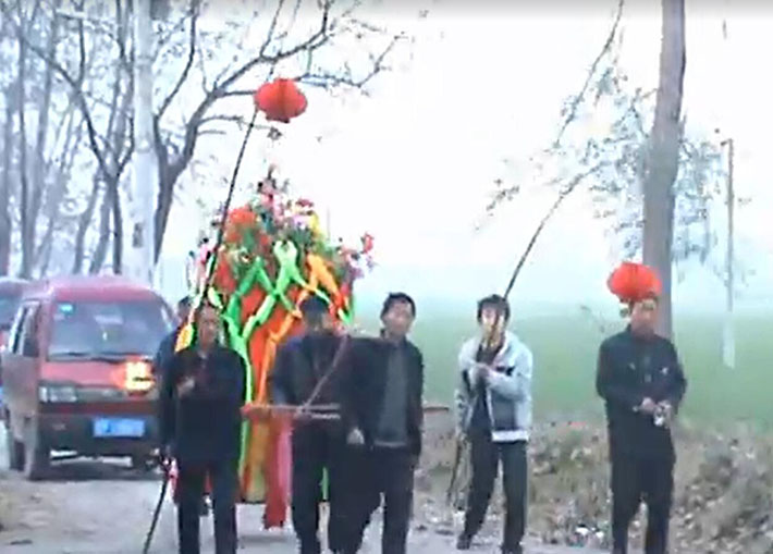 中原婚庆习俗:打喜竹