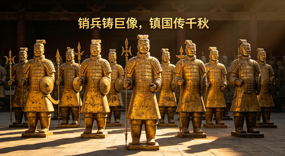 翁仲的来历：秦始皇销兵铸巨像，镇国传千秋